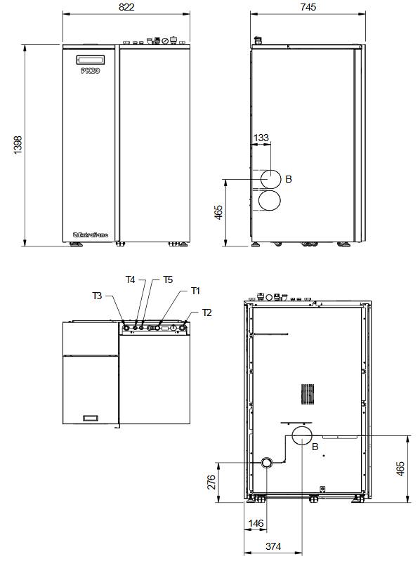 Pelletkessel - EXTRAFLAME PK20 EVO 20 kW