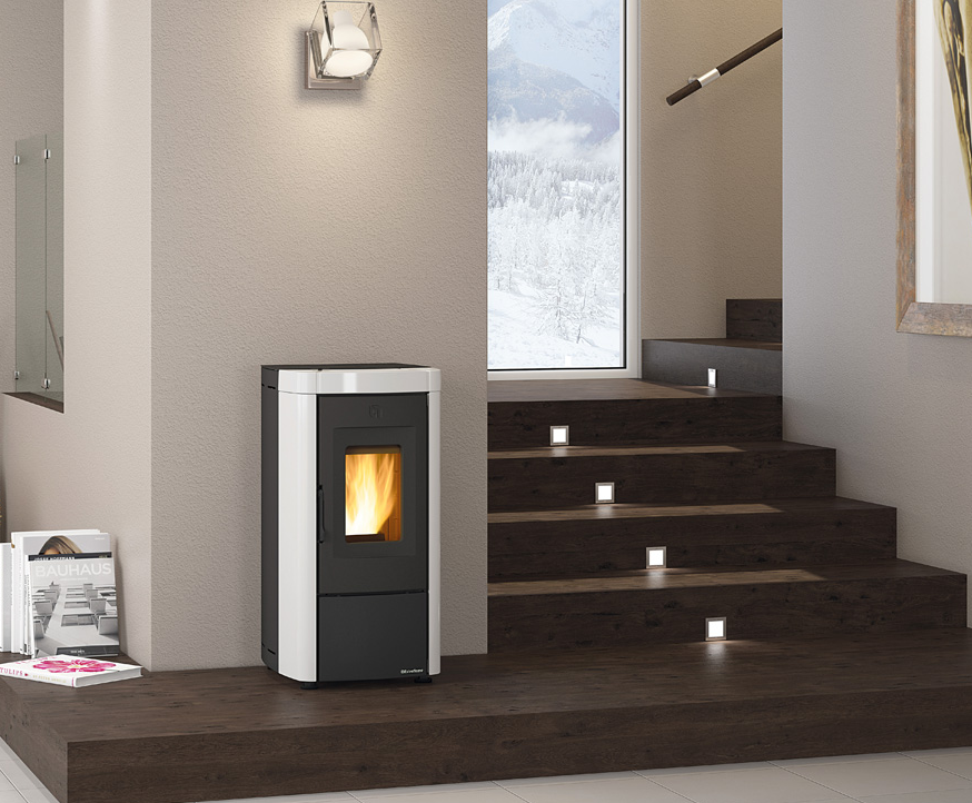 Pelletofen raumluftunabhängig kuppelbar - EXTRAFLAME Moira Evo 7 kW