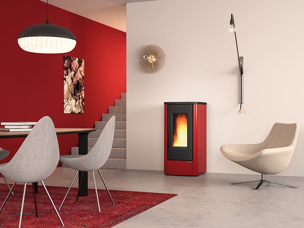Pelletofen kanalisierbar - EXTRAFLAME Dahiana Plus AD 10 kW