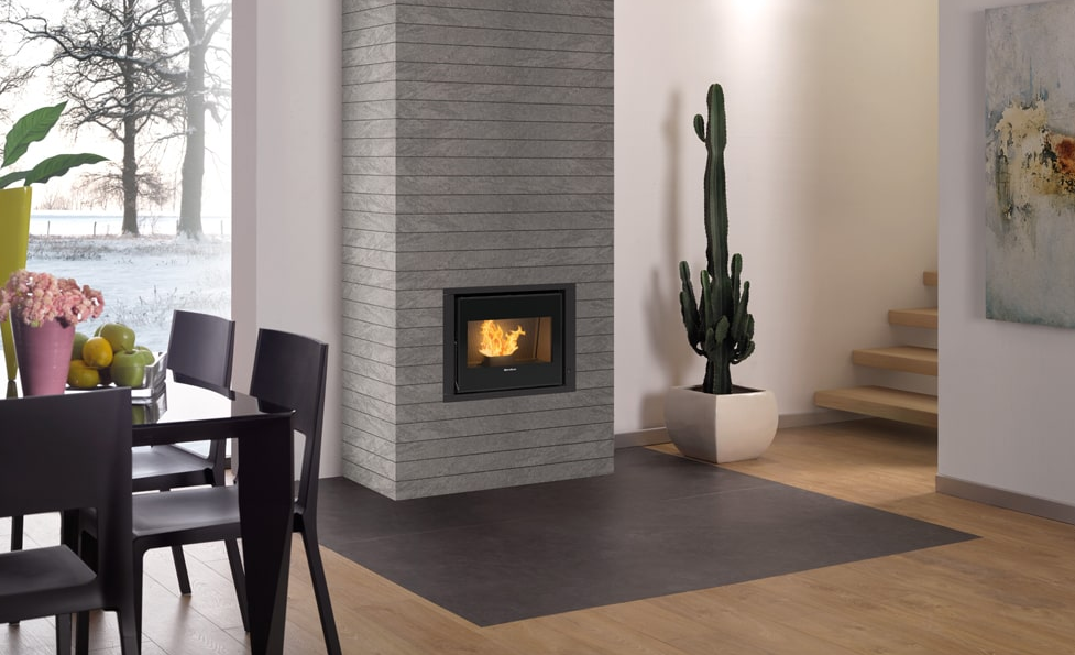 Pelleteinsatz ventilé - EXTRAFLAME Comfort P70 H49 5,0 8 kW