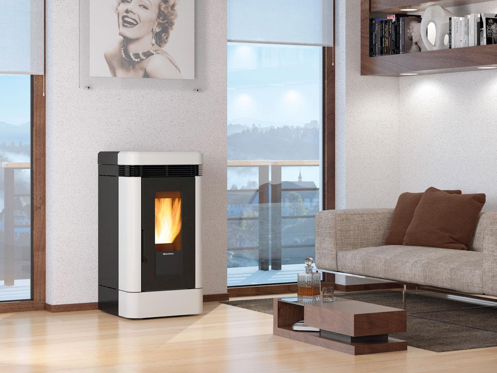 Pelletofen aus Keramik - EXTRAFLAME Lucia.16 13 kW