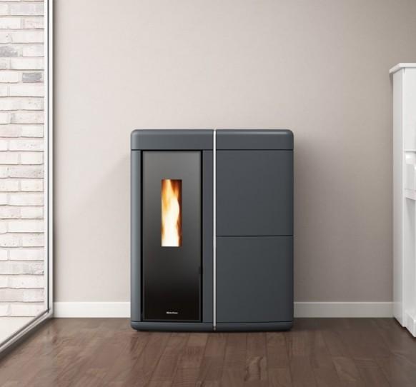 Hydropelletofen raumluftunabhängig entkoppelbar - EXTRAFLAME Evelyne Idro Evo 18 kW