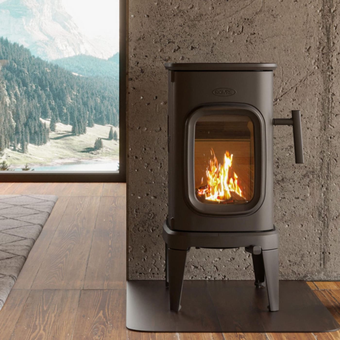 Gusseisen-Holzofen anschließbar - DOVRE Saga 101 7.5 kW
