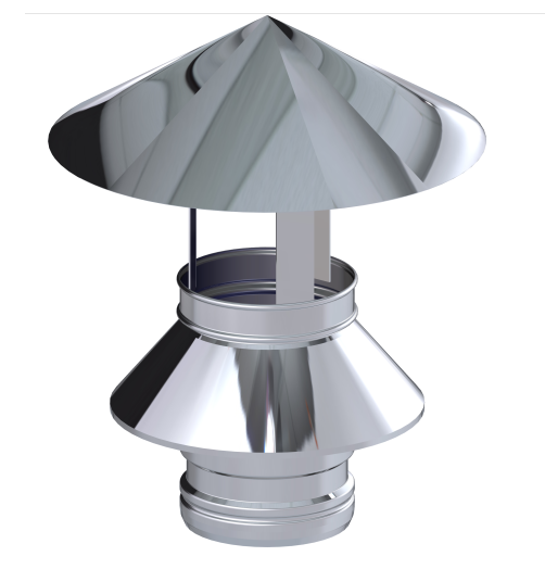 Regenhaube Ø80mm - DW 316L/304