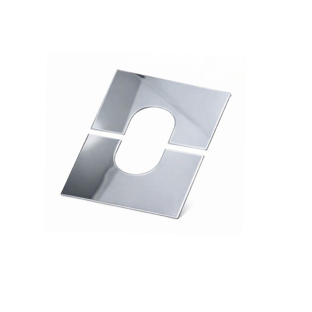 Abschlussplatte 30/45° INOX Ø 80mm - DINAK DW
