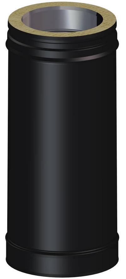 Gerades Element 270 mm Ø150mm - DW BLACK