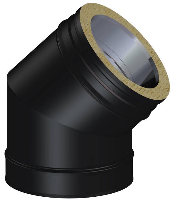 45°-Bogen Ø150mm - DW BLACK