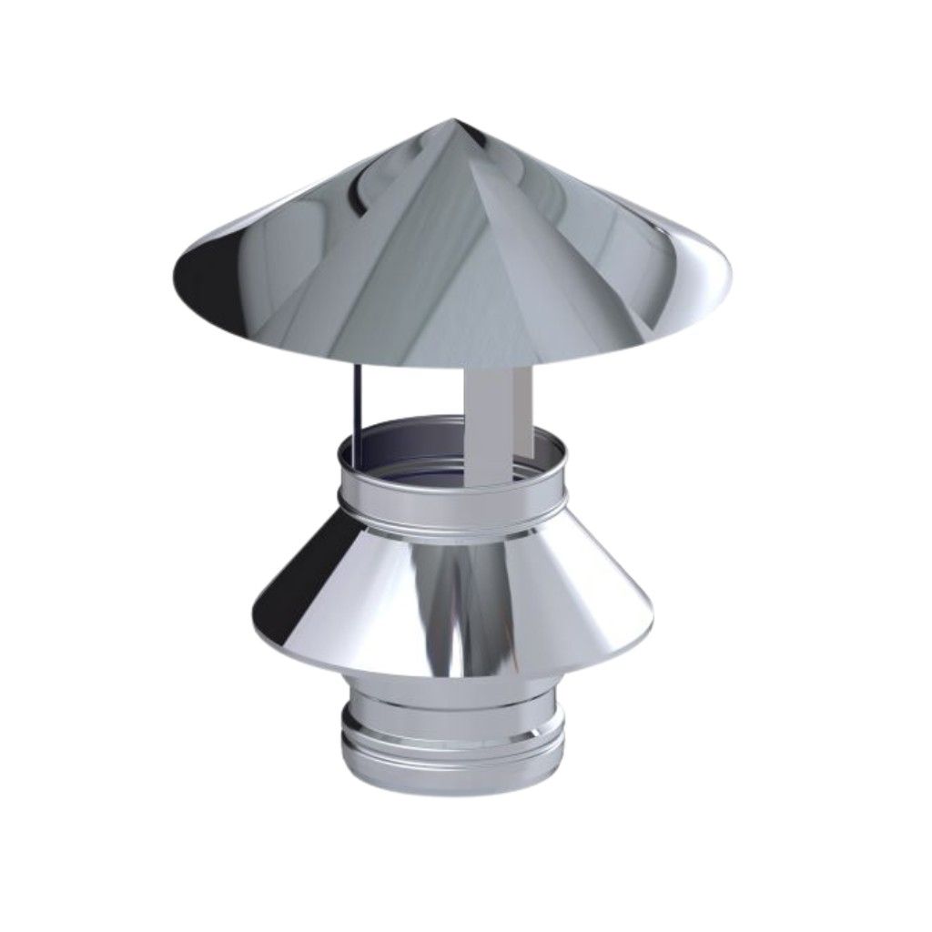 Regenhaube Ø 200 mm - SW DINAK