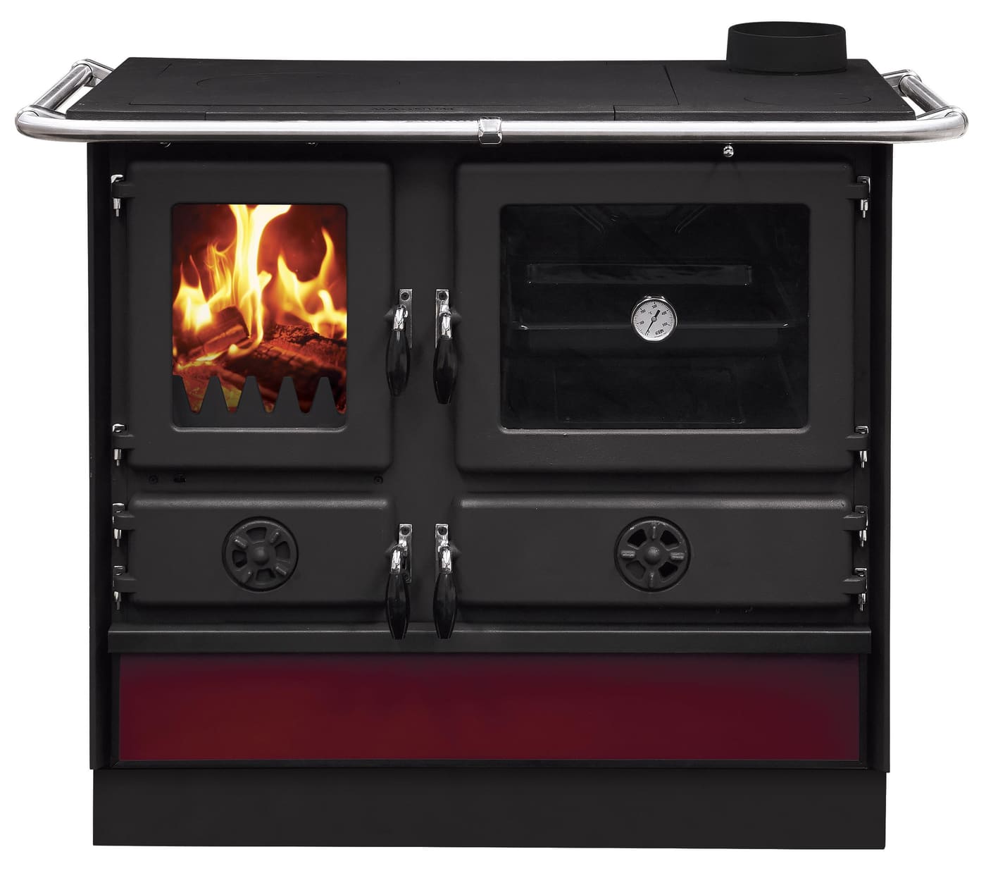 wasserführender Holz-Küchenherd - INTERSTOVES Magnum Hydro SD Stahl 14 kW