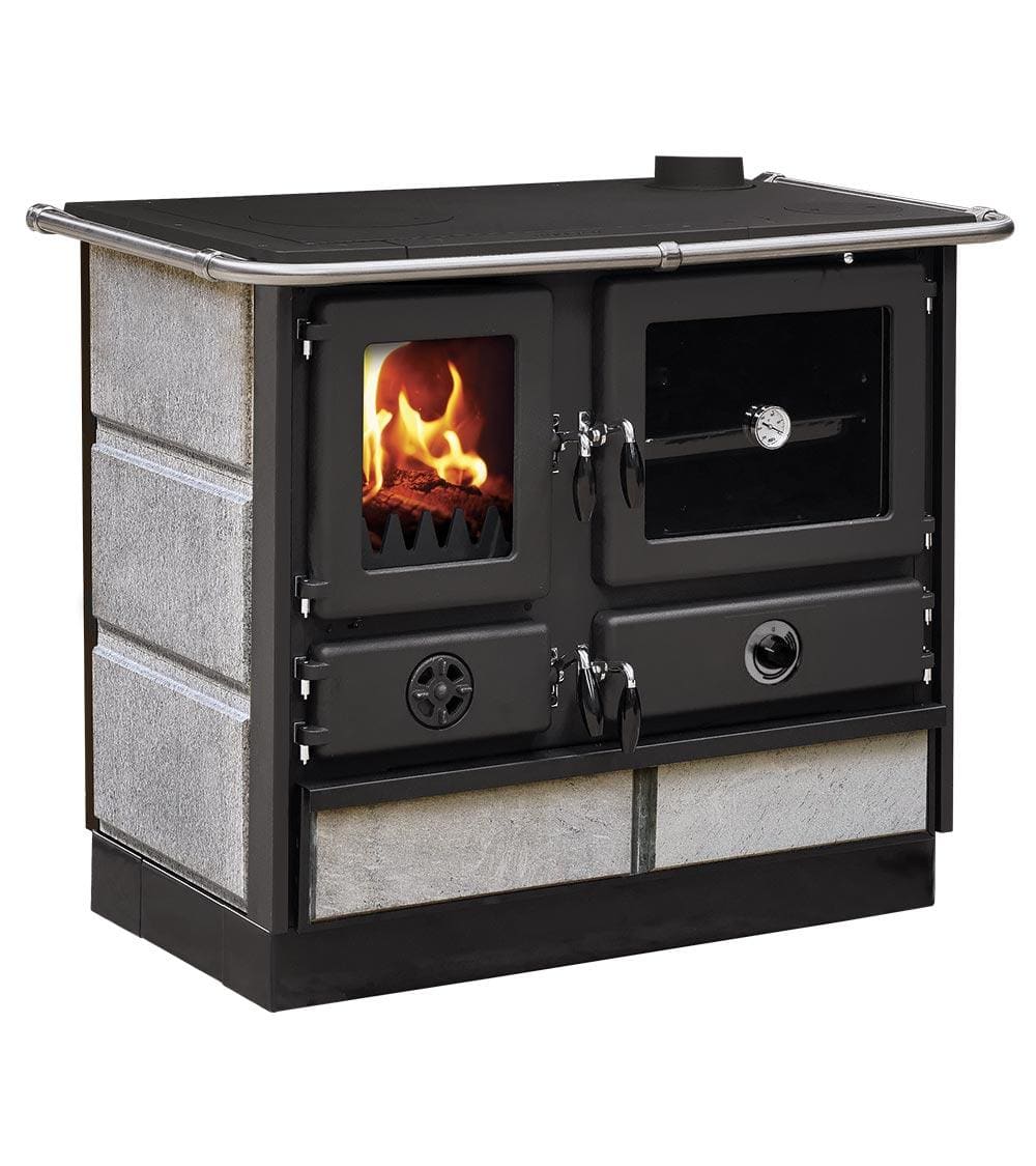 wasserführender Holz-Küchenherd - INTERSTOVES Magnum Hydro SD pierre 14 kW