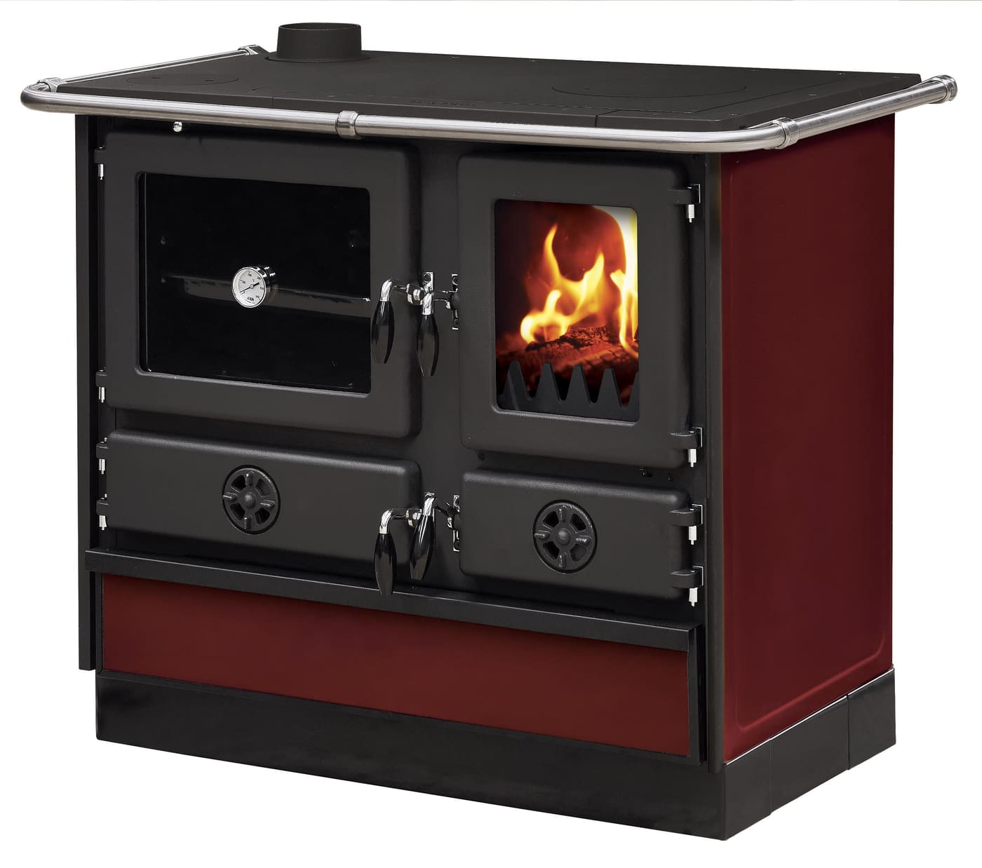 wasserführender Holz-Küchenherd - INTERSTOVES Magnum Hydro SG Stahl 14 kW