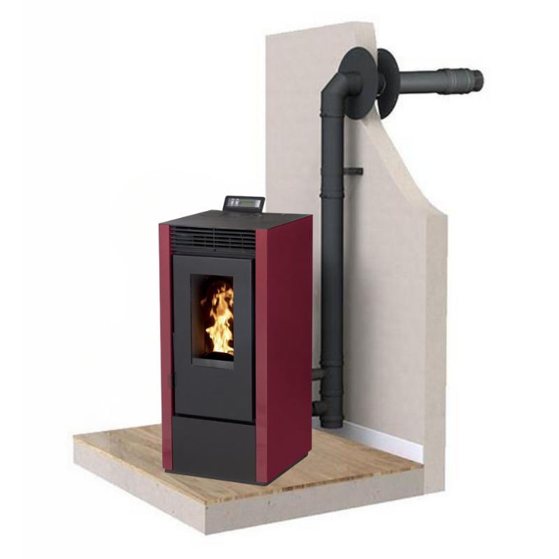 Pelletofen raumluftunabhängig - INTERSTOVES Marina 14 kW