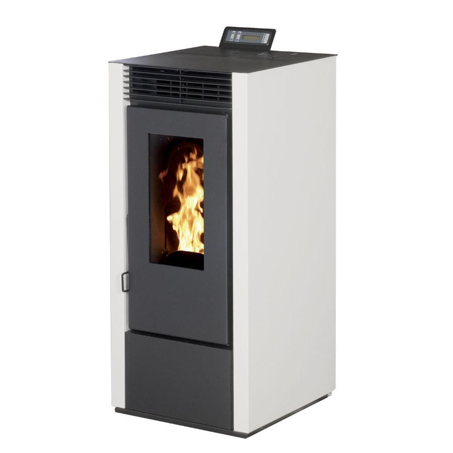PACK : Pelletofen raumluftunabhängig kanalisierbar + Abgas-Kit - INTERSTOVES Marina 14C 14 kW