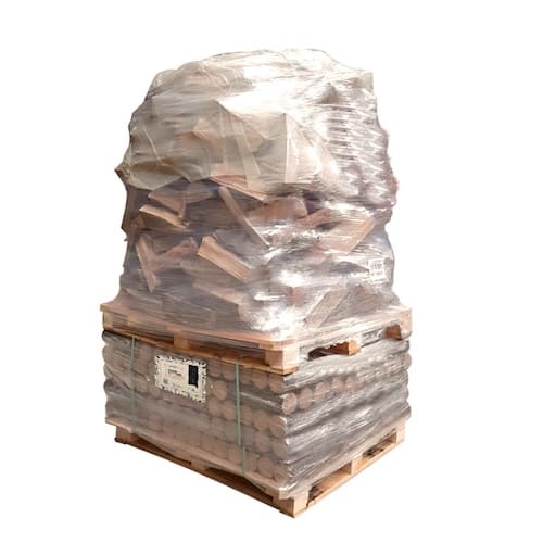 SimplyMixte Nacht-Scheitholz + Box Brennholz 40cm