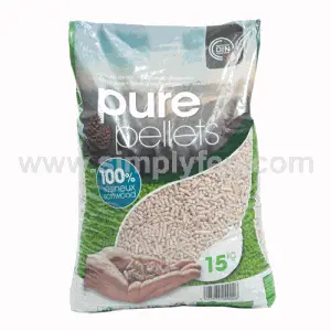 Holzpellets Premium Pure Pellet - 2 Paletten - 130 Säcke 1950 kg