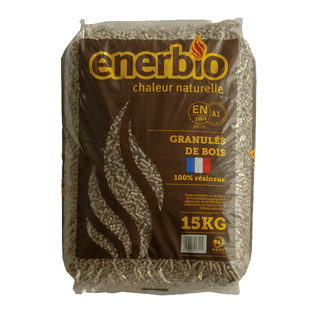 Holzpellets ENERBIO - 2 Paletten - 132 Säcke 1980 kg