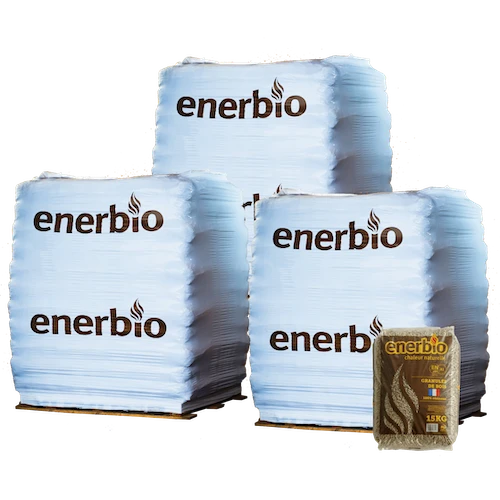 3 Paletten ENERBIO — 198 Säcke × 15 kg (2.970 kg)