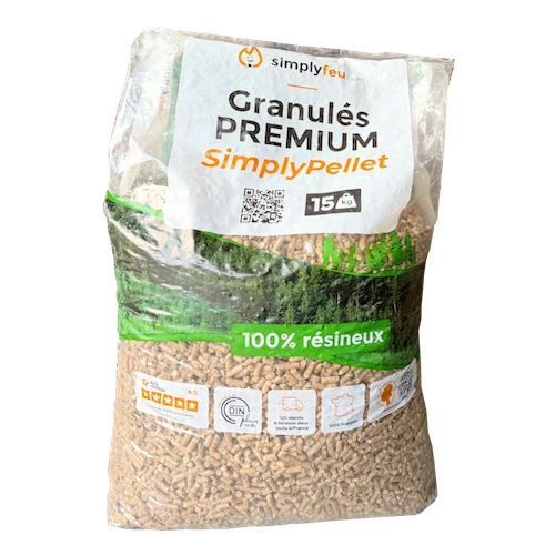 Holzpellets Premium SimplyPELLET - 65 Säcke 975 kg