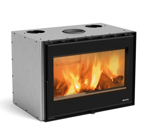 Holzeinsatz anschließbar - LA NORDICA Inserto 80 Wide.16 12.4 kW