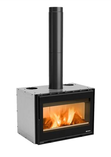 Holzeinsatz anschließbar - LA NORDICA Inserto 80 Wide.16 12.4 kW