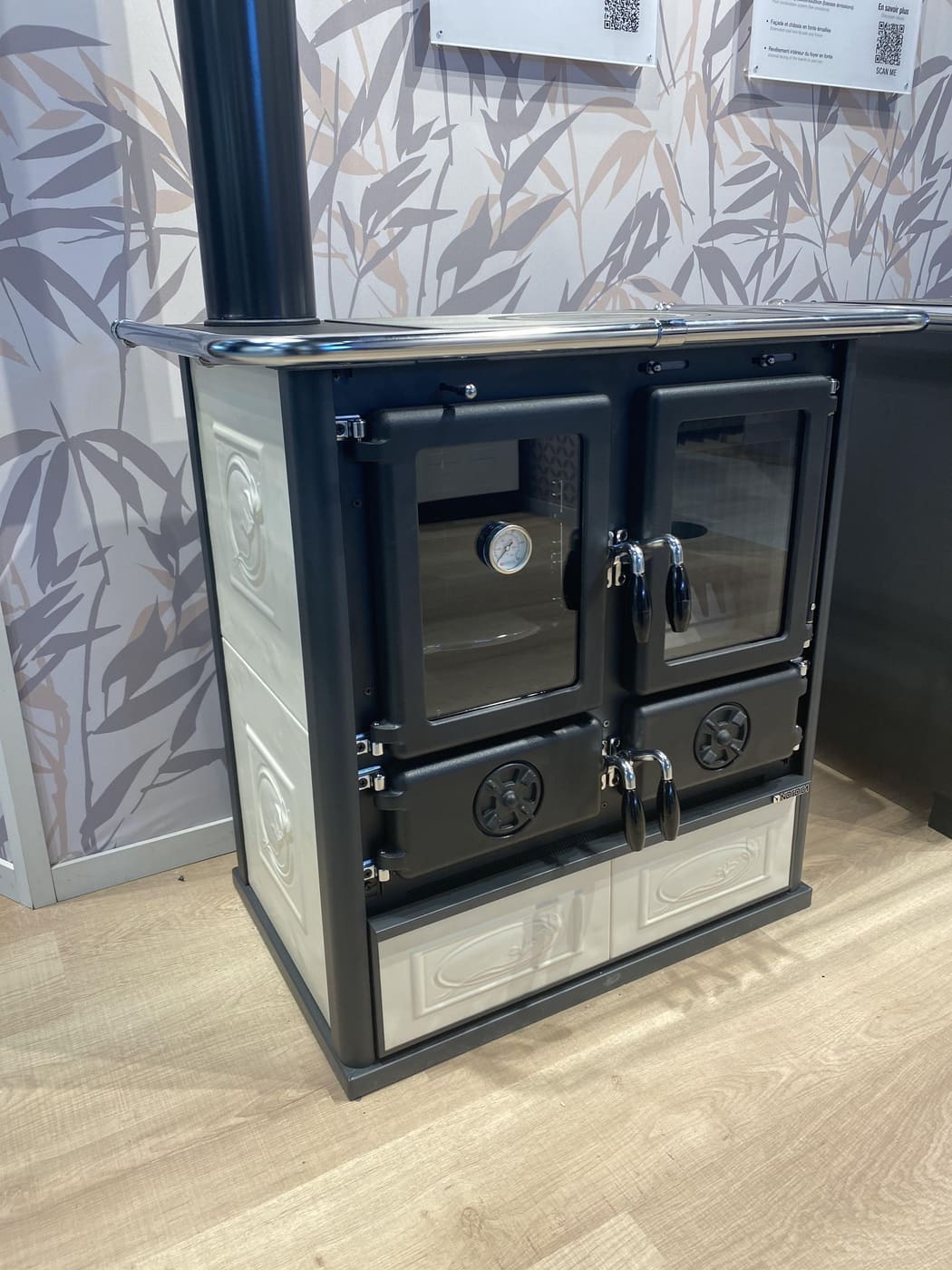 Holz-Küchenherd anschließbar - LA NORDICA Rosetta SX.16 Ceramica 7,9 kW