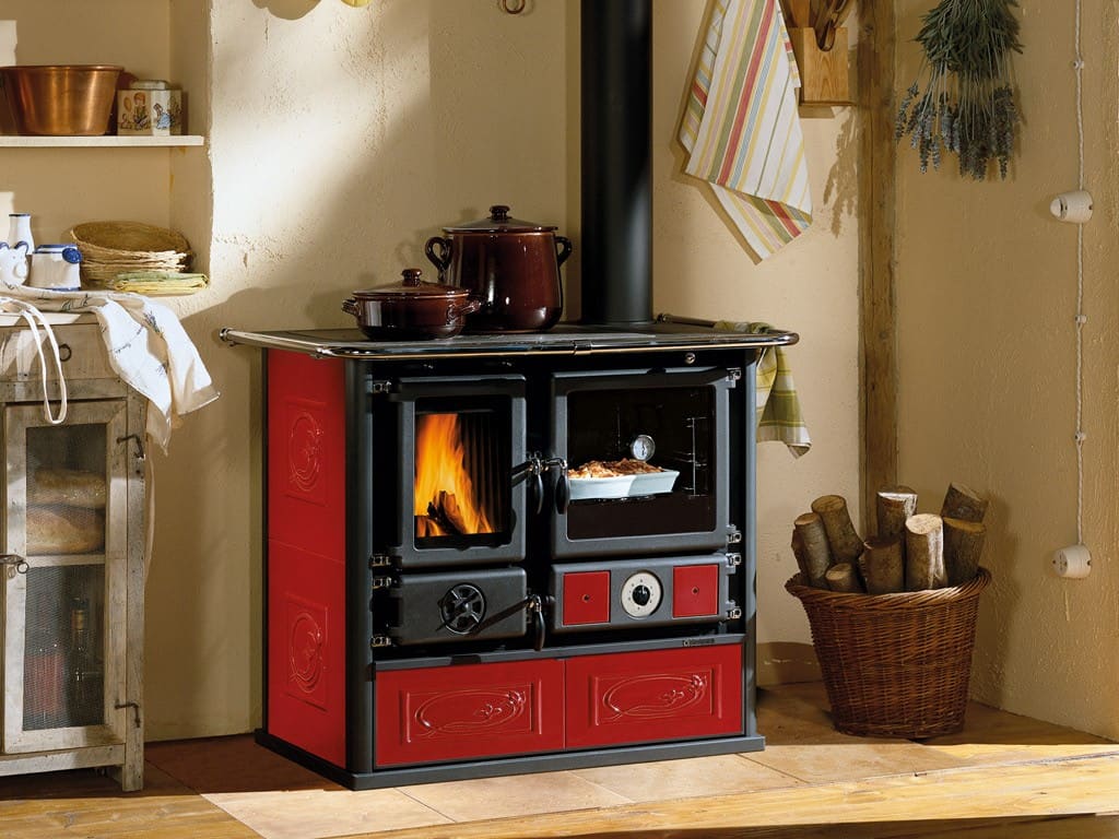 wasserführender Holz-Küchenherd - LA NORDICA TermoRosa DSA Lean 12,4 kW
