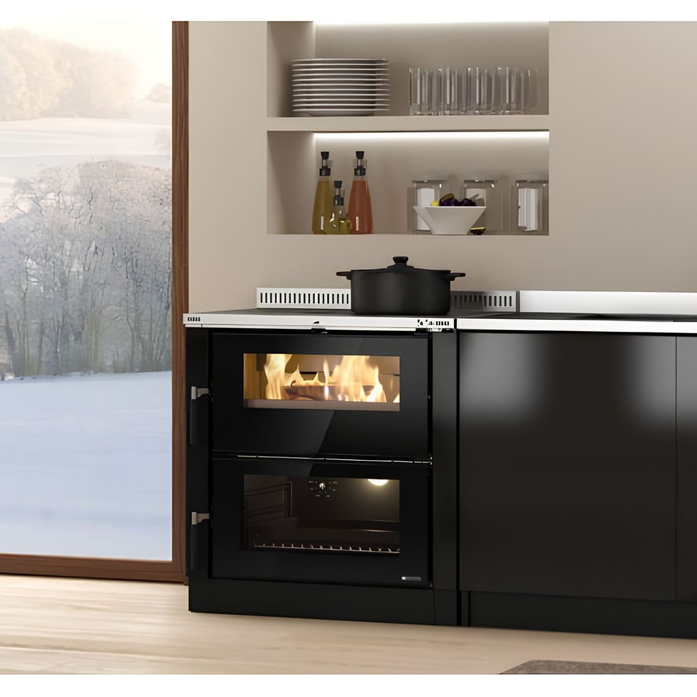 Einbau-Holzherd anschließbar - LA NORDICA Verona XXL.16 7 kW