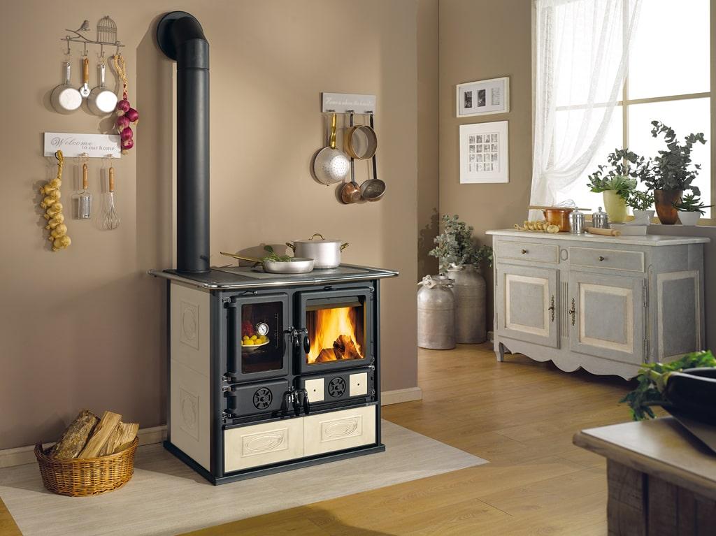 Holz-Küchenherd anschließbar - LA NORDICA Rosa SX Reverse.16 Ceramica 8,2 kW