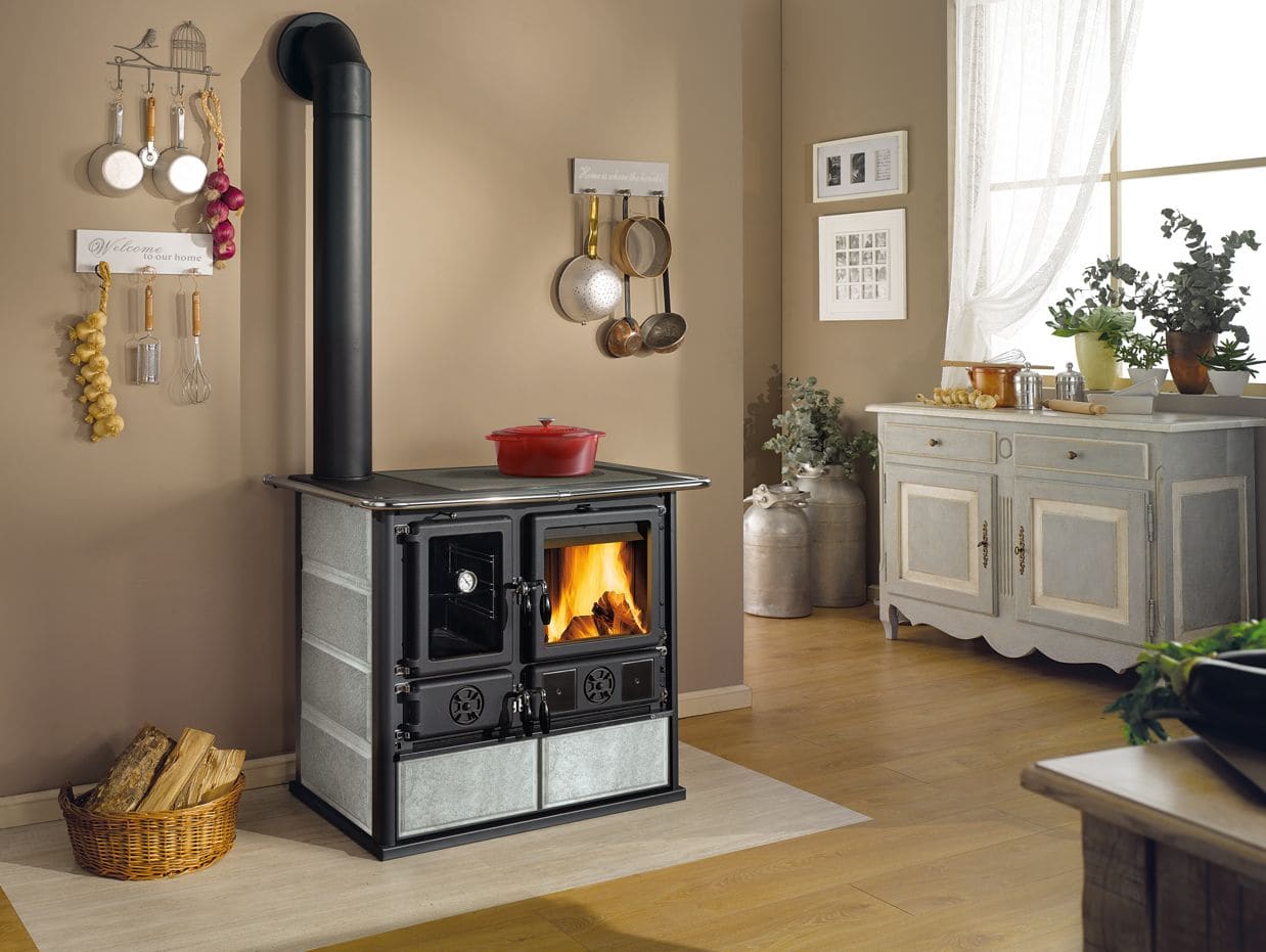Holz-Küchenherd anschließbar - LA NORDICA Rosa SX Reverse.16 Petra 8,2 kW