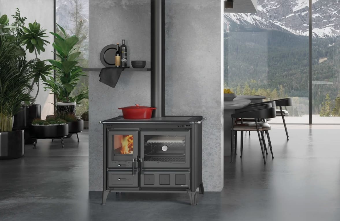 Holz-Küchenherd - LA NORDICA Gardenia XXL Stahl 10,5 kW