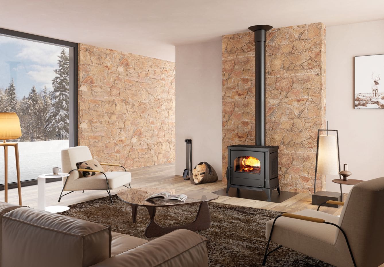 Gusseisen-Holzofen - LA NORDICA Lavinia EOS 11.9 kW