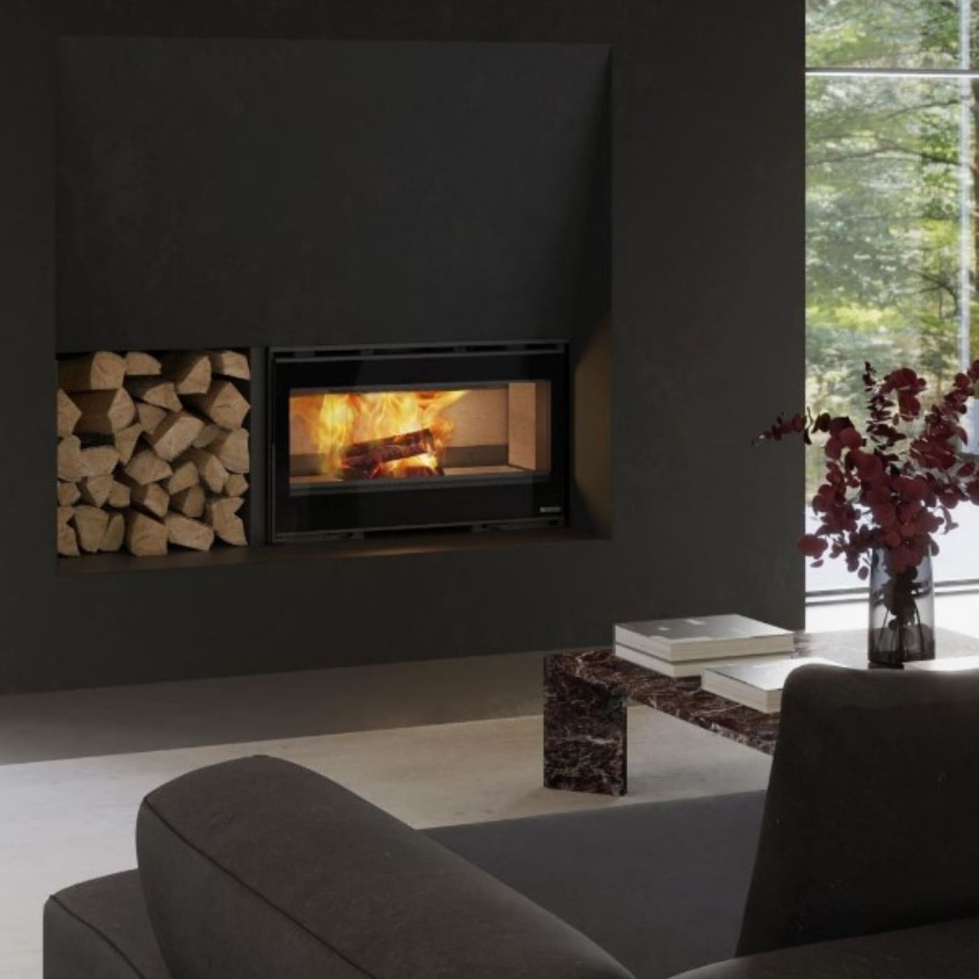 Belüfteter Holzeinsatz - LA NORDICA Inserto 100 Lean 10,5 kW