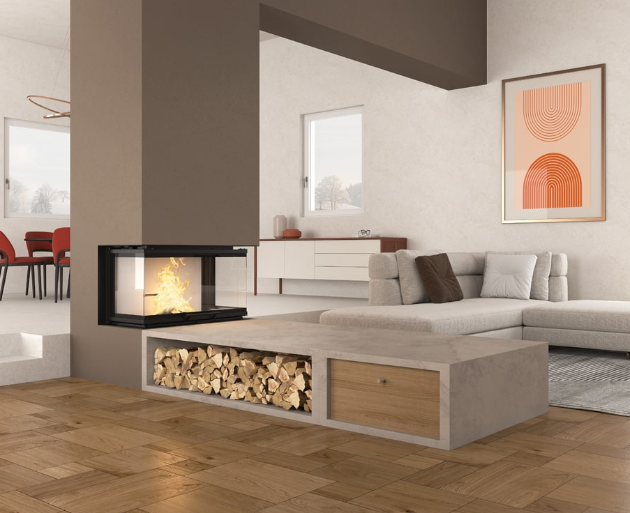 Holzeinsatz 3 faces - LA NORDICA Monoblocco 3LC.165 12 kW