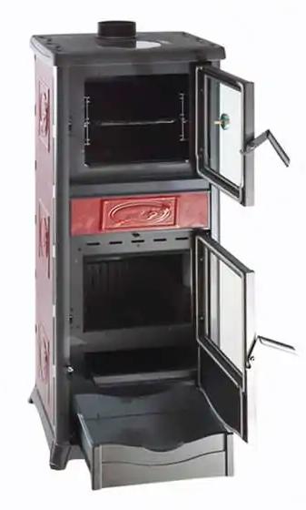 anschließbarer Holzofen mit Backfach - LA NORDICA Rossella Plus Forno.165 Ceramica 9.4 kW