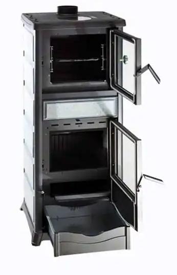 Holzofen anschließbar mit Backfach - LA NORDICA Rossella Plus Forno.165 Petra 9.4 kW