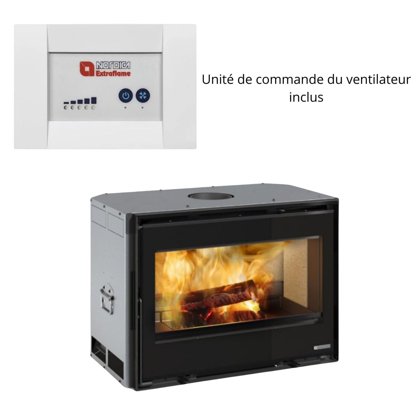 Belüfteter Holzeinsatz - LA NORDICA Inserto 80 Lean 9,5 kW