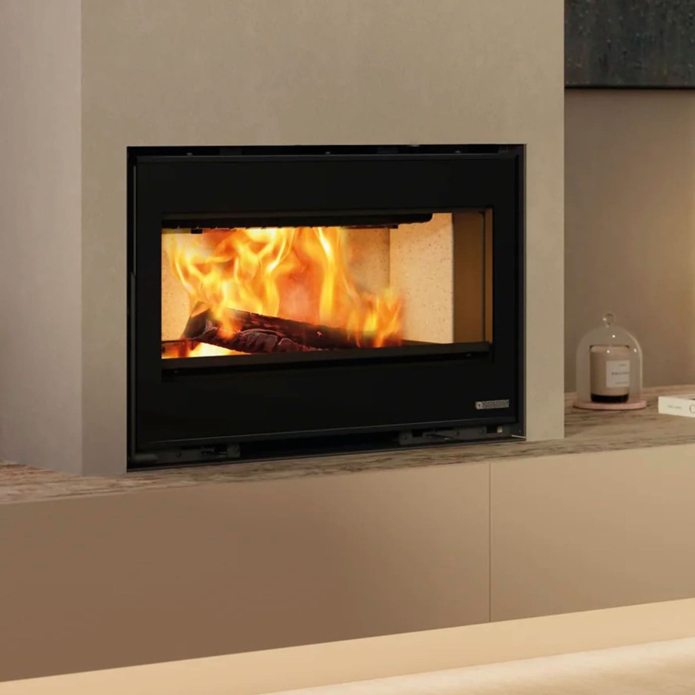 Belüfteter Holzeinsatz - LA NORDICA Inserto 80 H49 Lean 9,5 kW