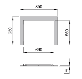 Kit Corniche Steel 3 Lati - LA NORDICA