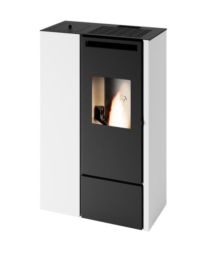 Pelletofen raumluftunabhängig schlank kanalisierbar - PUNTO FUOCO Olivia Can 9,9 kW
