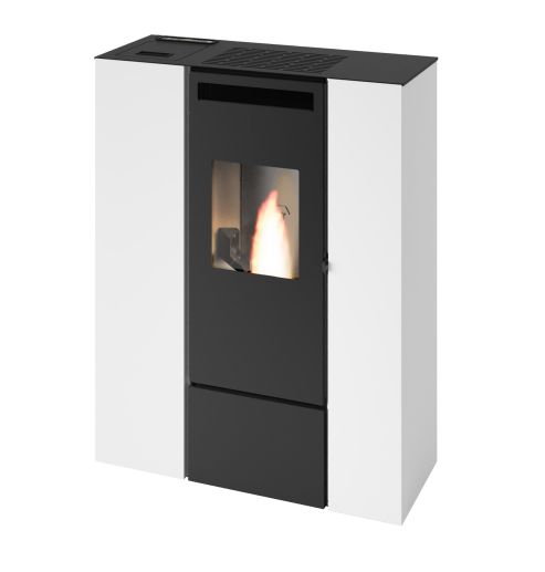 Pelletofen raumluftunabhängig schlank kanalisierbar - PUNTO FUOCO Olivia Can Up 9,9 kW