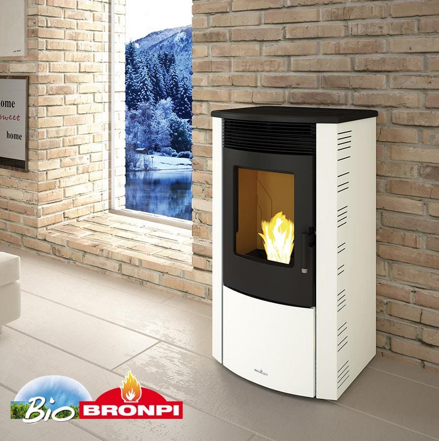 Pelletofen kanalisierbar silencieux - BRONPI Abril Extra 11 kW