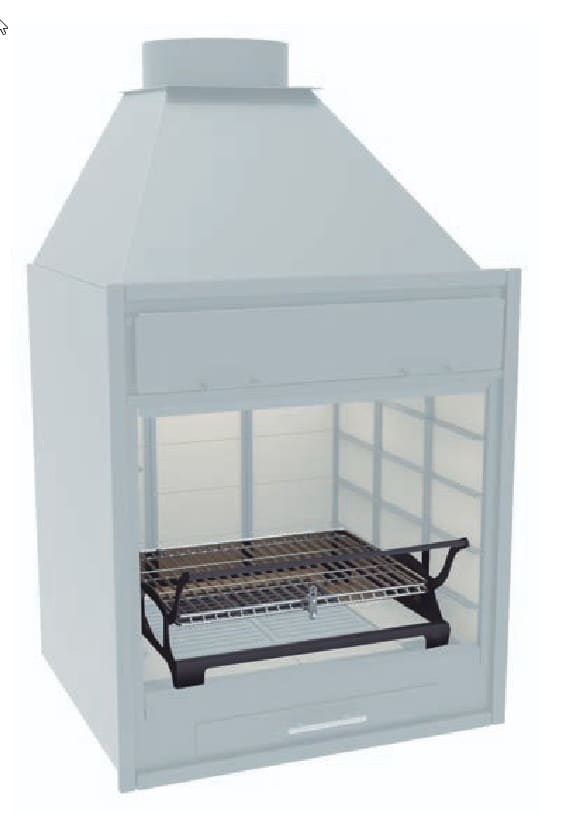 Holzkohle-/Holzgrill - FM CALEFACCION - BF-60