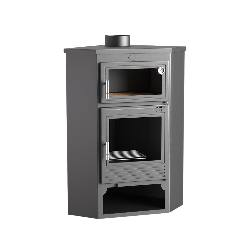 Holzofen Eck mit Backfach - FIREMATIC Buffalo 11.3 kW