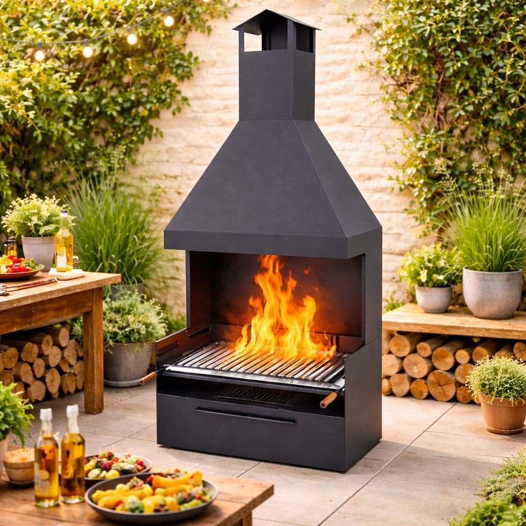 Barbecue bois/charbon - FM CALEFACCION - BV-62
