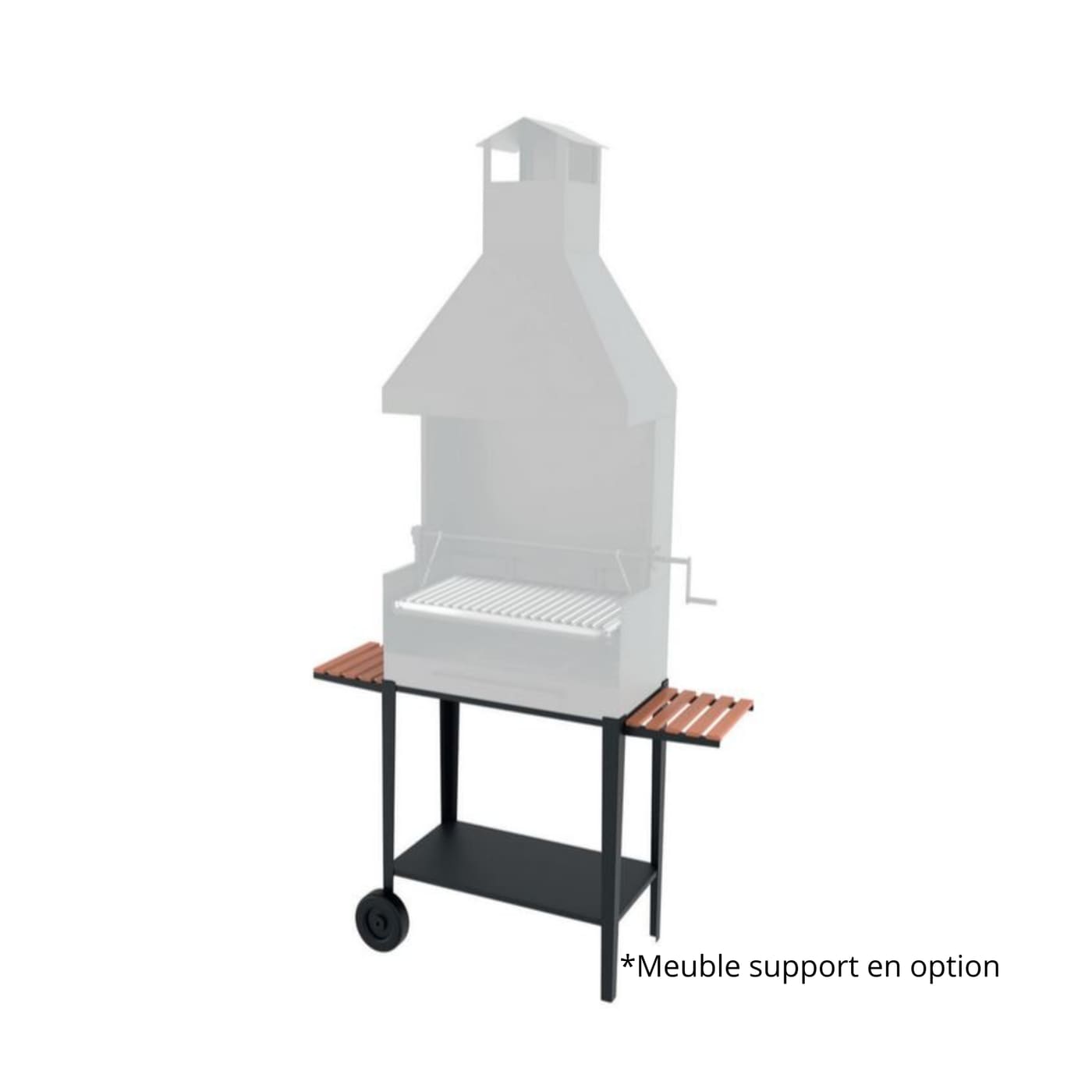 Barbecue bois/charbon - FM CALEFACCION - BV-80