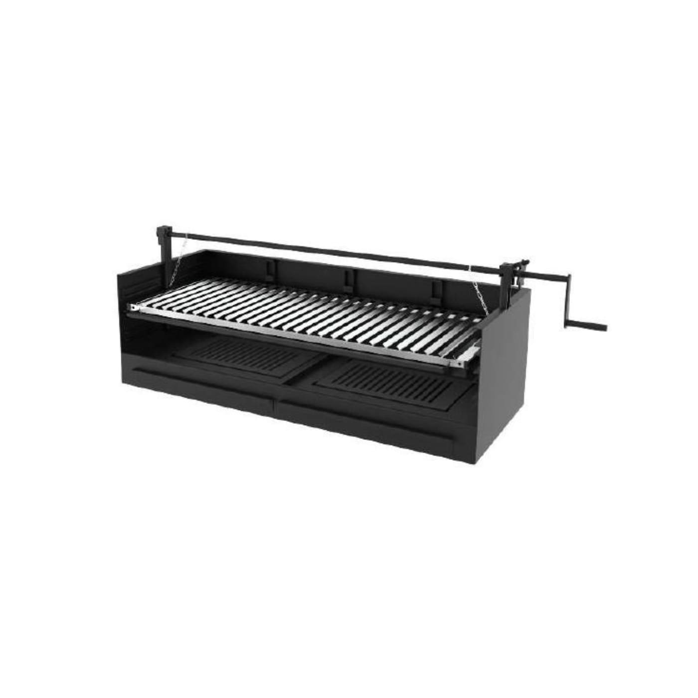 Holzkohle-/Holzgrill mit Kurbel - FM CALEFACCION - BVE-100