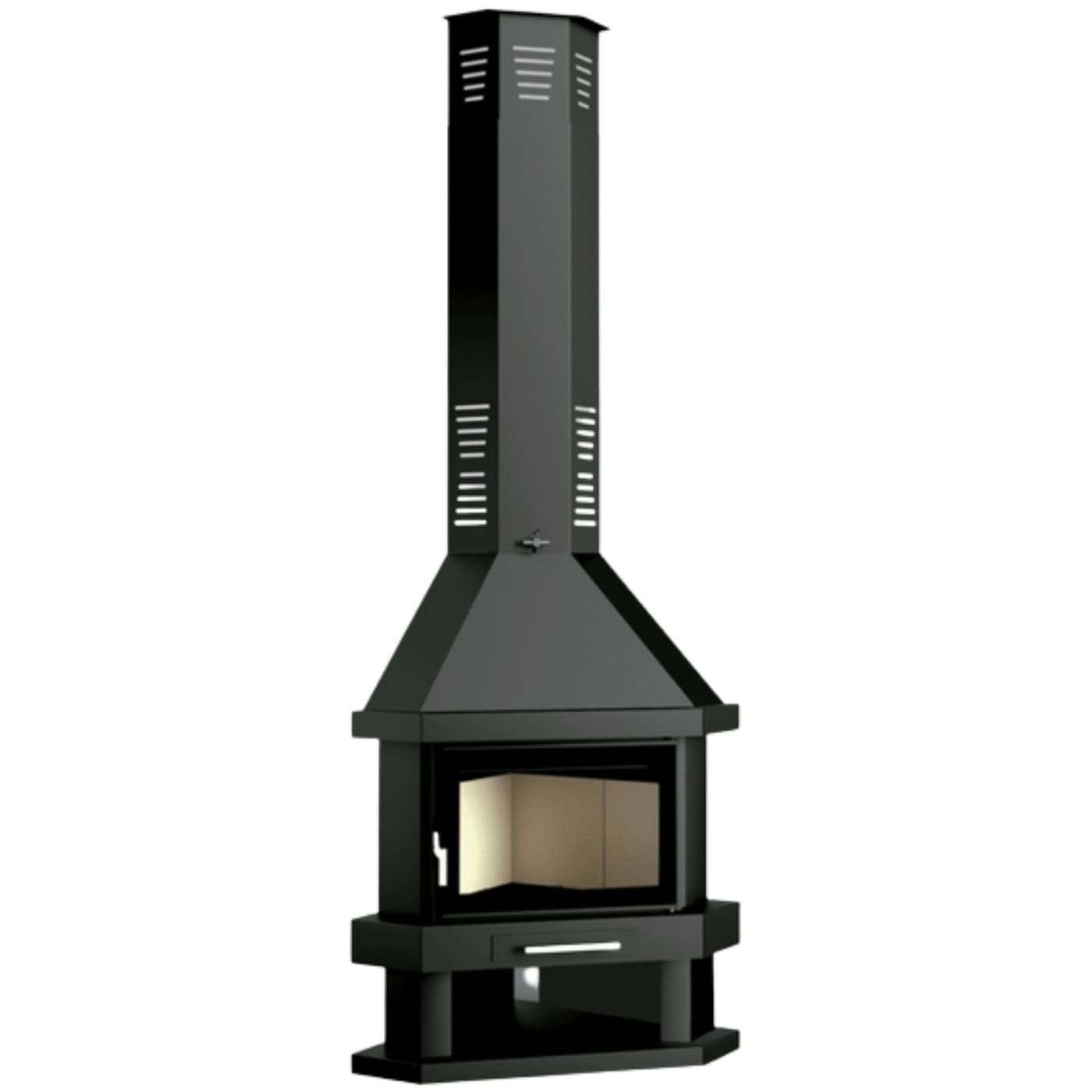 Holzofen Eckkamin - FIREMATIC Windsor 13.8 kW
