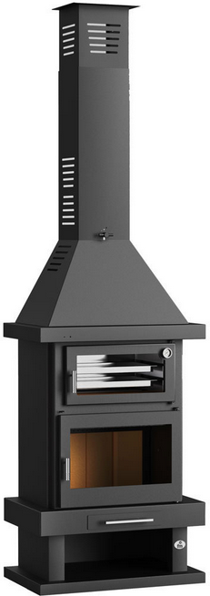 Holzofen Kamin mit Backfach - FIREMATIC Phoenix 10.9 kW