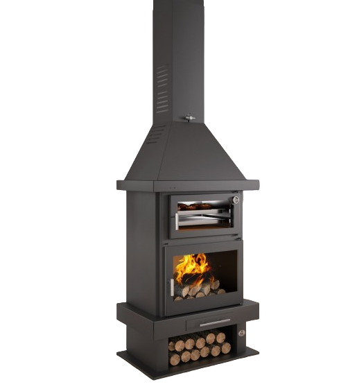 Holzofen Kamin mit Backfach - FIREMATIC Phoenix 10.9 kW