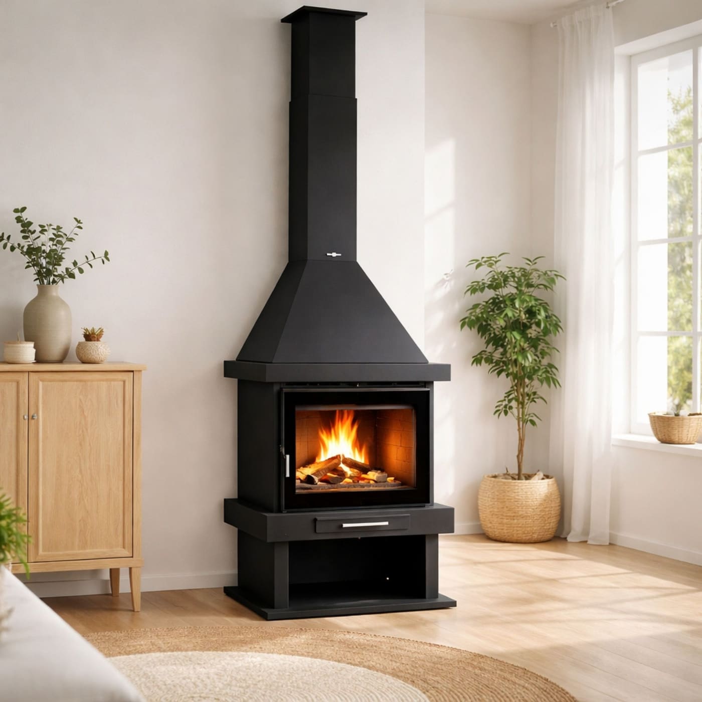 Belüfteter Holzofen Kamin - FIREMATIC Colorado 10,9 kW